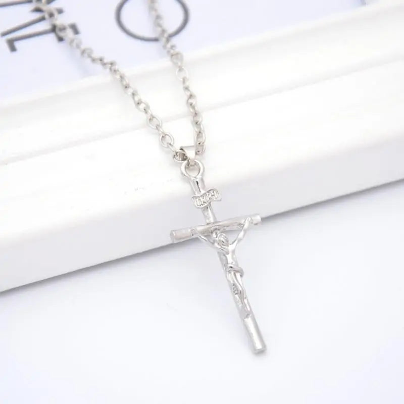 INRI Crucifix Jesus Necklace