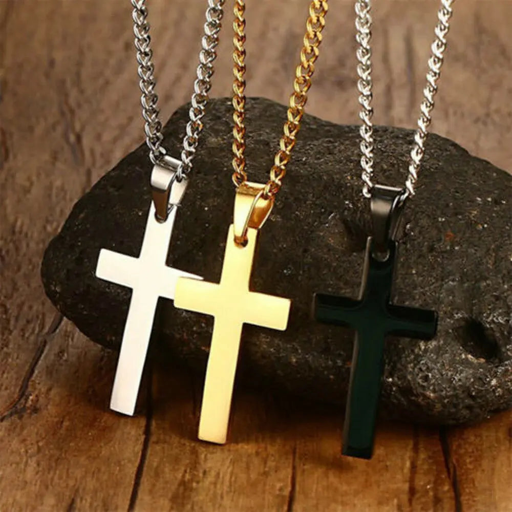 Stainless Christian Cross Necklace