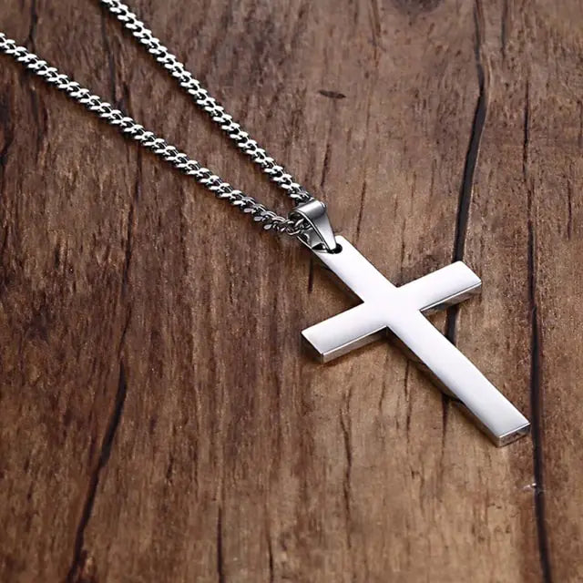 Stainless Christian Cross Necklace